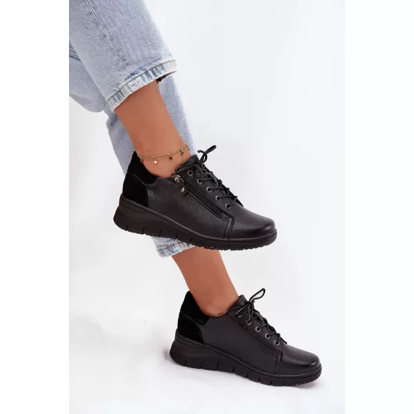  Dámske poltopánky VINCEZA 39964 BLACK 