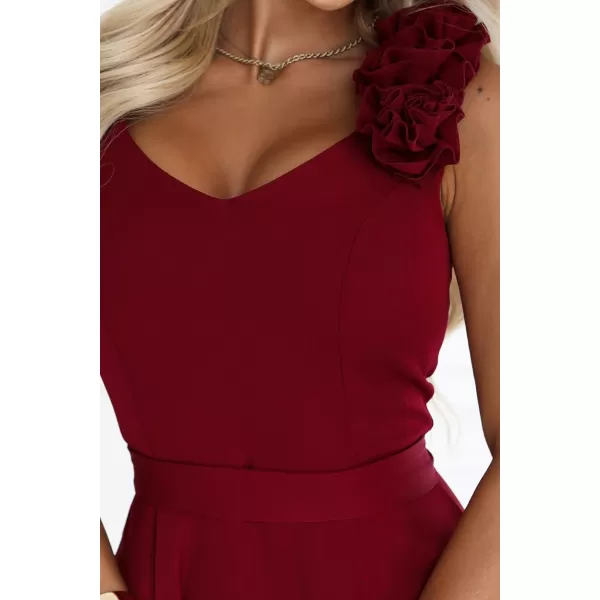  Dámske šaty NUMOCO 643-9 BORDOVÁ 