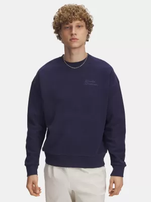 Pánska mikina UNDER ARMOUR ICON REV TERRY CREW 6003942-403 MODRÁ