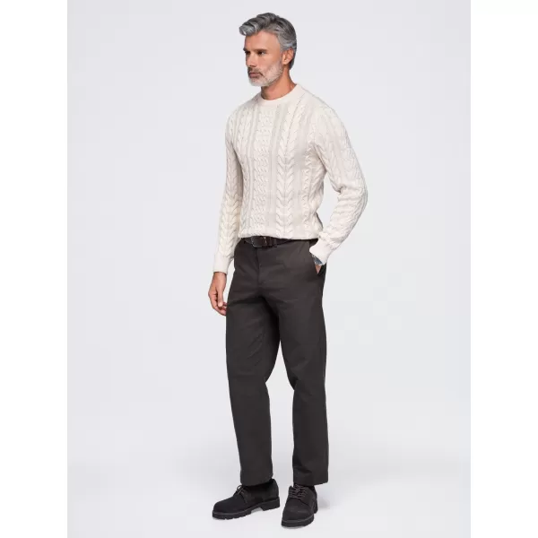  Pánsky sveter OMBRE OM-SWSW-0191 ECRU 