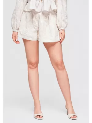 Dámske kraťasy OMBRE OW-ST-E0012 BEIGE