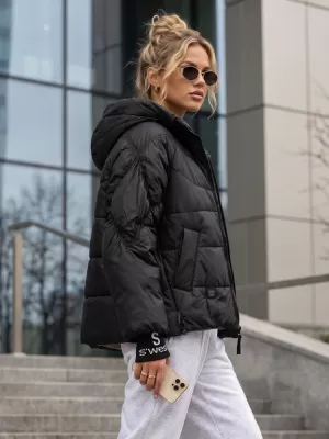 Dámska bunda DSTREET TY5759 ČIERNA