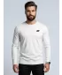 Pánske tričko s dlhým rukávom 4F WMM00TLONM611 WHITE