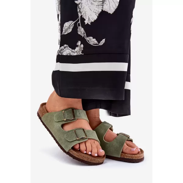  Dámske šľapky BIG STAR SHOES RR274A393 GREEN 