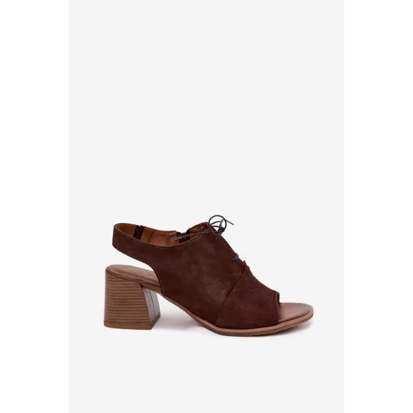  Dámske sandále ZAZOO 40523 CHOCOLATE 