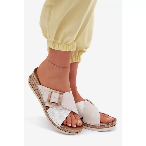  Dámske šľapky INBLU RV000016 BEIGE 