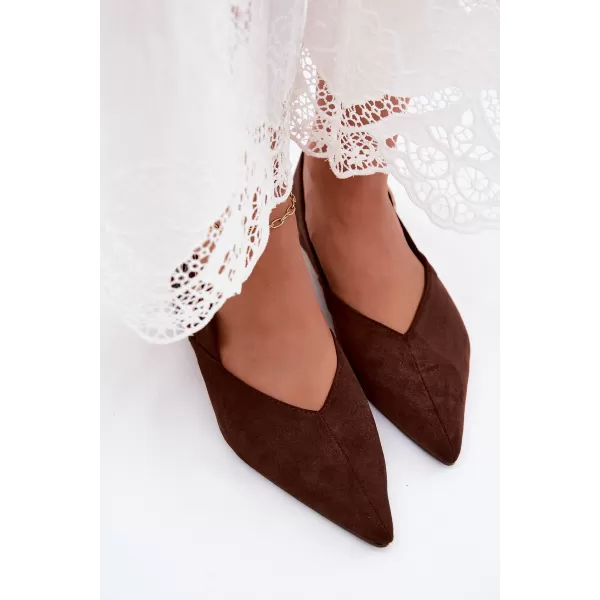  Dámske baleríny BOTO 9755 BROWN 