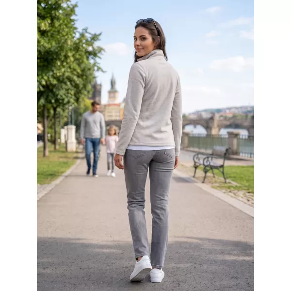  Dámska fleece mikina ALTISPORT ALW002852 STRIEBORNÝ MELÍR 