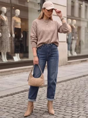 Dámske nohavice DSTREET UY3113 MODRÁ