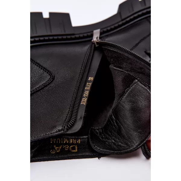  Dámske členkové topánky D&A JC62-1044 BLACK 