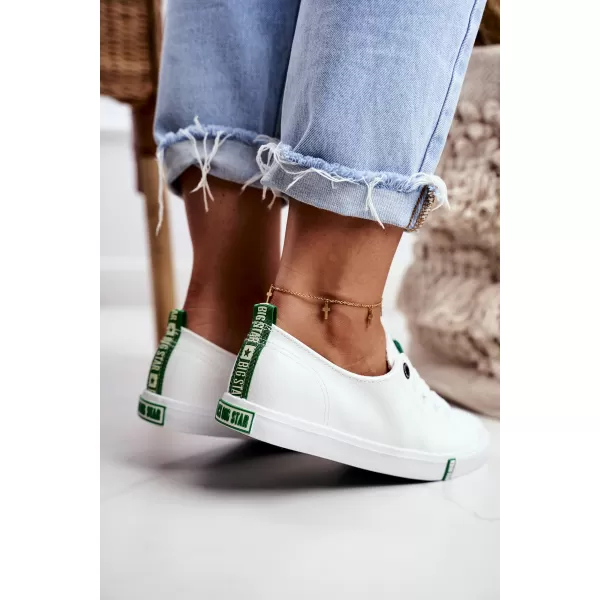  Dámske tenisky BIG STAR SHOES GG274006 WHITE/GREEN 