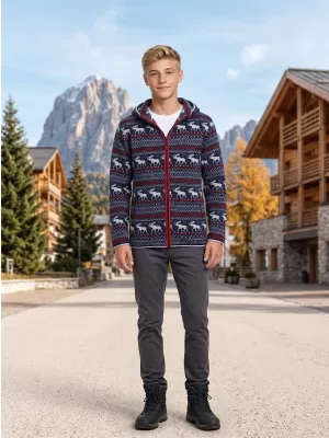 Detský hrejivý sveter ALPINE PRO NORESO MOONLIT OCEAN VARIANT PB