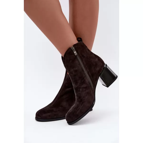  Dámske členkové topánky VINCEZA 91178 BROWN 