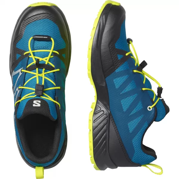  Detské topánky SALOMON OUTSCAPE WATERPROOF L49212500 MYKONOS BLUE/BLACK/ACID LIME 