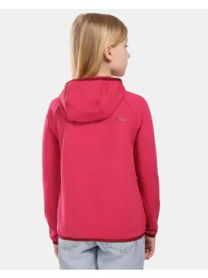 Detská fleece mikina KILPI MEMPHIS-JG 1J0202KI RUŽOVÁ