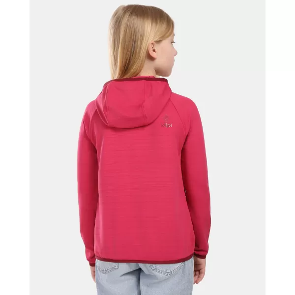  Detská fleece mikina KILPI MEMPHIS-JG 1J0202KI RUŽOVÁ 