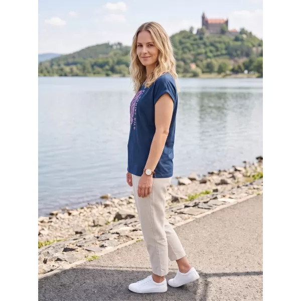  Dámske outdoorové tričko ALPINE PRO NOGERA 2 MOONLIT OCEAN VARIANT PB 