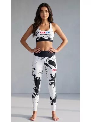 Dámske dlhé funkčné legíny premium (nové veľkosti) ALTISPORT VOJ/ALW036LEG05 ABSTRAKCIA