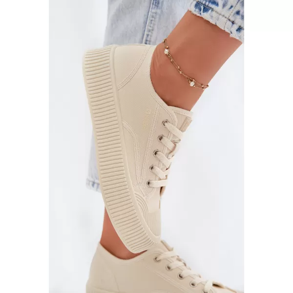  Dámske tenisky BIG STAR SHOES TT274271 BEIGE 