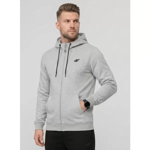  Pánska mikina 4F WMM00TSWSM2550 COLD LIGHT GREY MELANGE 