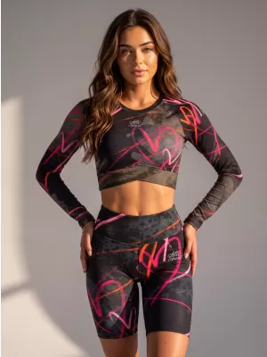 Dámske legíny nad kolená premium (nové veľkosti) ALTISPORT VOJ/ALW082LEG06 ČIERNA