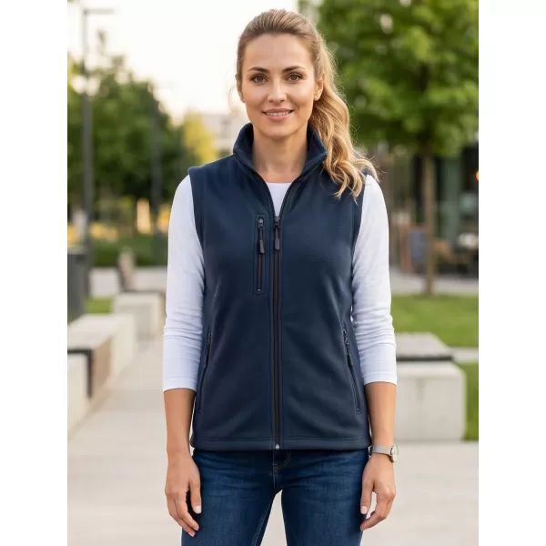  Dámska fleece vesta MALFINI EXIT W-525 NÁMORNÁ MODRÁ 