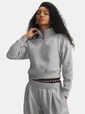 Dámska mikina UNDER ARMOUR RIVAL FLEECE SCRIPT HZ 6012292-011 ŠEDÁ