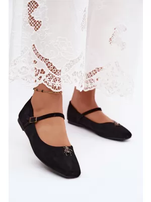 Dámske baleríny BOTO 6672 BLACK