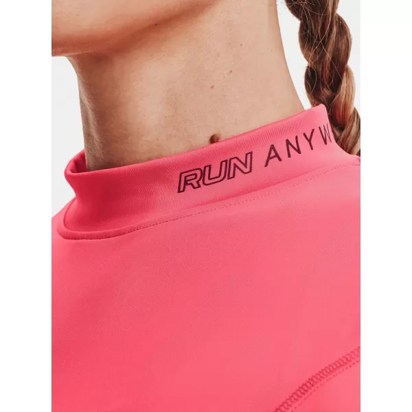  Dámske tričko UNDER ARMOUR UA RUN ANYWHERE LASER LS 1365641-819 RUŽOVÁ 