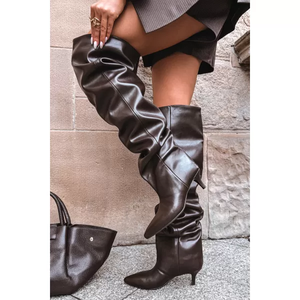  Dámske čižmy BOTO 8506 BROWN 