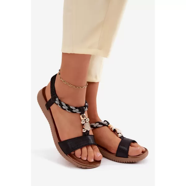  Dámske sandále S.BARSKI KV61-6051 BLACK 