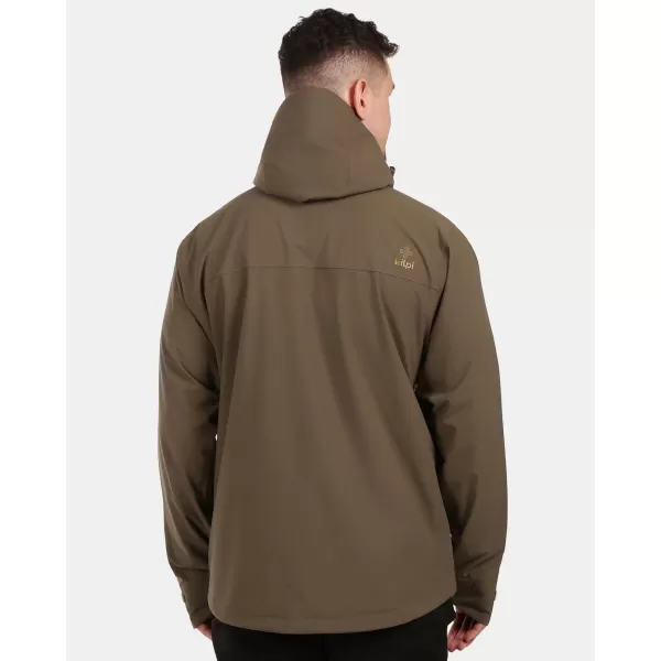  Pánska hardshellová bunda KILPI MONTANA-M 1M0102KI KHAKI 