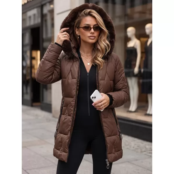  Dámska bunda DSTREET TY5736 HNEDÁ 