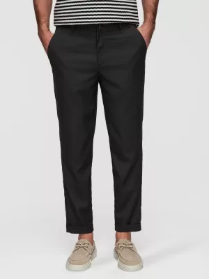 Pánske chino nohavice OMBRE P1525 BLACK