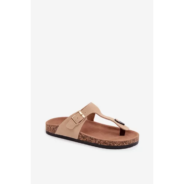  Dámske žabky BOTO 26SD21-101 BEIGE 