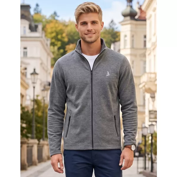  Pánska fleece mikina ALTISPORT ALM002852 ČIERNY MELÍR 