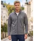 Pánska fleece mikina ALTISPORT ALM002852 ČIERNY MELÍR