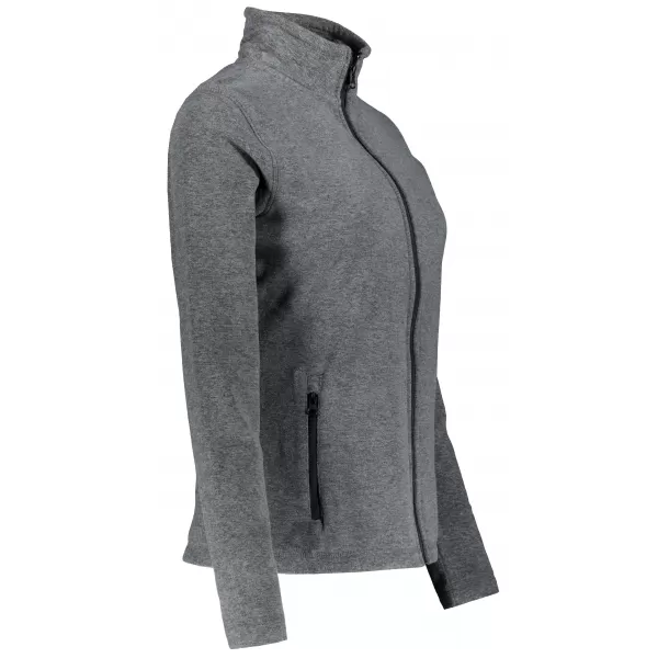  Dámska fleece mikina ALTISPORT ALW002852 ČIERNY MELÍR 