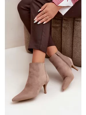 Dámske členkové topánky BOTO 2905A-1 BEIGE