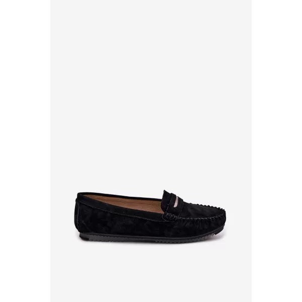  Dámske mokasíny S.BARSKI LR61-7029 BLACK 