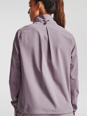 Dámska bunda UNDER ARMOUR RECOVER WOVEN JACKET 1351928-585 FIALOVÁ
