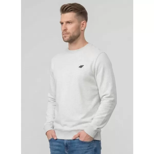  Pánska mikina 4F WMM00TSWSM2549 COLD LIGHT GREY MELANGE 