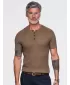 Pánske tričko OMBRE OM-TSCT-0304 LIGHT BROWN
