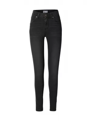 Dámske nohavice URBAN CLASSICS TB8370 BLACK WASHED