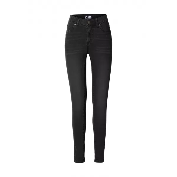  Dámske nohavice URBAN CLASSICS TB8370 BLACK WASHED 