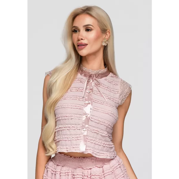  Dámska blúza OMBRE OW-TS-E0066 PINK 