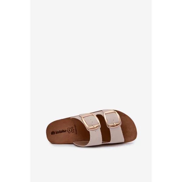  Dámske šľapky INBLU CP000061 BEIGE 