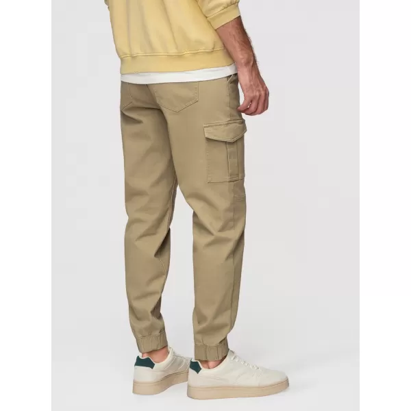  Pánske nohavice OMBRE OM-PAJO-0290 KHAKI 