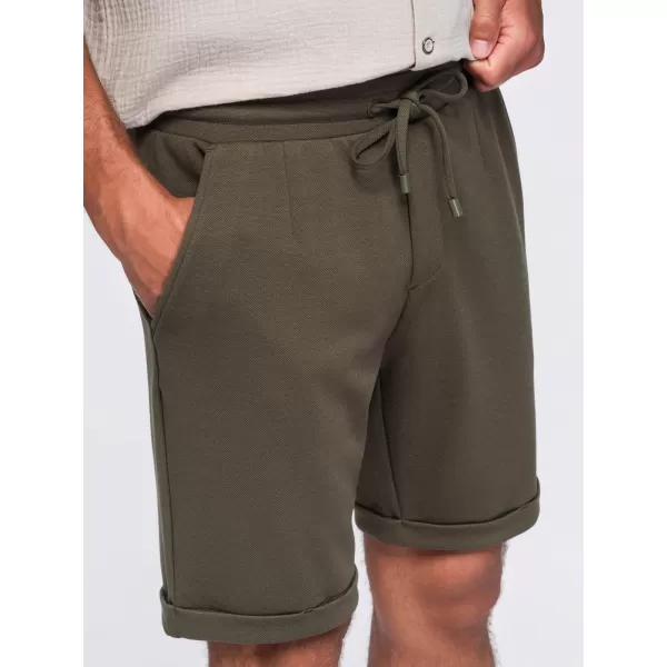 Pánske kraťasy OMBRE OM-SRCS-0206 OLIVE GREEN 
