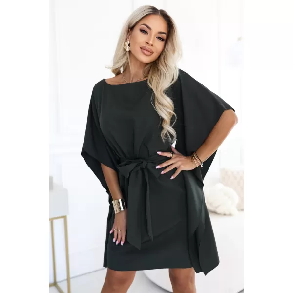  Dámske šaty NUMOCO SOFIA 287-46 TMAVÁ KHAKI 